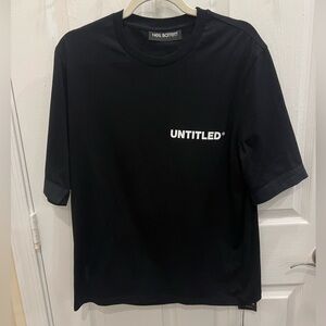 NWT - Neil Barrett Black Untitled T-Shirt